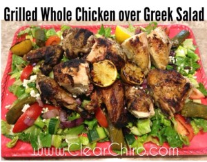 healthy grilled chick greek salad recipe