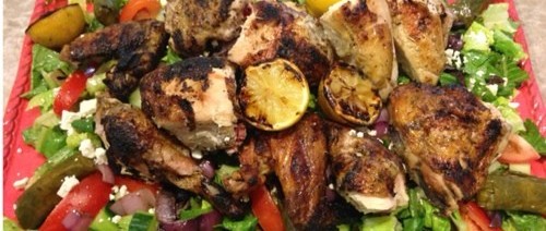 healthy grilled chick greek salad recipe