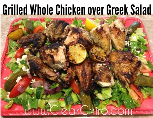 Grilled Chicken over Greek Salad