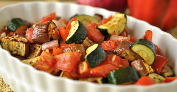 roasted eggplant ratatouille sidedish